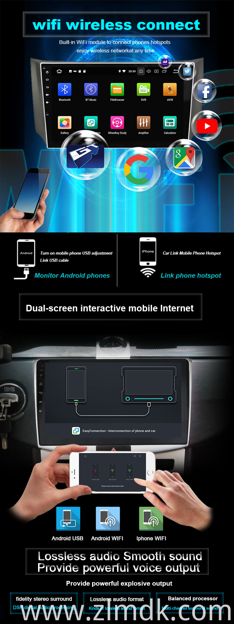 2019 Hot octa core car universal